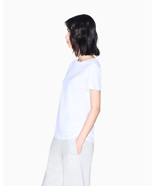 ARMANI EXCHANGE(アルマーニエクスチェンジ)の「【A|X アルマーニ エクスチェンジ】CO エンブロイダリーロゴ 半袖クルーネックTシャツ/REGULAR(ZOZO限定カラー含)(Tシャツ/カットソー・レディース・スモークピンク/ホワイト・LARGE/MEDIUM/SMALL/X-LARGE/X-SMALL)」の7枚目の写真