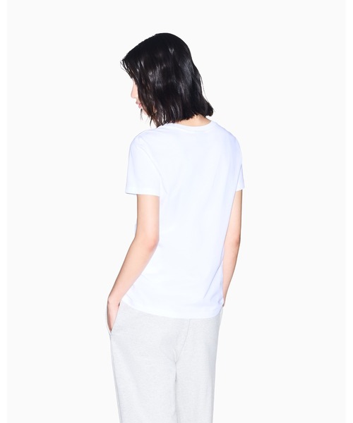 ARMANI EXCHANGE(アルマーニエクスチェンジ)の「【A|X アルマーニ エクスチェンジ】CO エンブロイダリーロゴ 半袖クルーネックTシャツ/REGULAR(ZOZO限定カラー含)(Tシャツ/カットソー・レディース・スモークピンク/ホワイト・LARGE/MEDIUM/SMALL/X-LARGE/X-SMALL)」の8枚目の写真