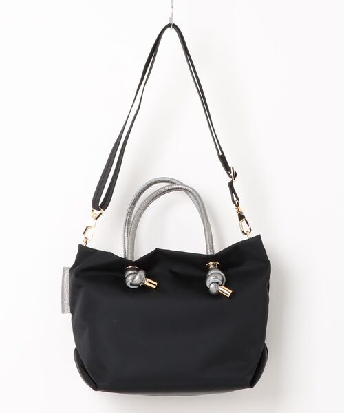 Liesse（リエス）の「【VIOLAd'ORO/ヴィオラドーロ】ナイロントートバッグ（V-2175）（トートバッグ・レディース・ブラック・FREE）」の2枚目の写真