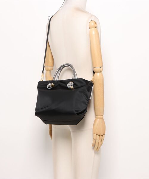 Liesse（リエス）の「【VIOLAd'ORO/ヴィオラドーロ】ナイロントートバッグ（V-2175）（トートバッグ・レディース・ブラック・FREE）」の5枚目の写真