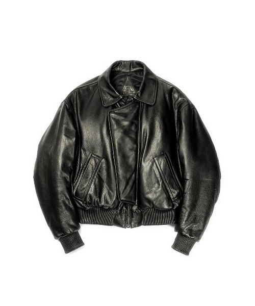 STUDIOUS(ステュディオス)の「Aviator Jacket(ブルゾン・メンズ・ブラック・L)」の1枚目の写真