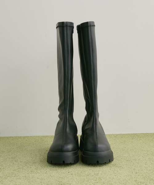 archives(アルシーヴ)の「極美脚ストレッチロングブーツ(ブーツ・レディース・ブラウン/ブラック・LARGE/MEDIUM/SMALL)」の3枚目の写真