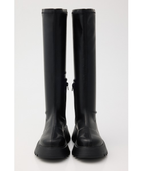 MOUSSY(マウジー)の「AIR EASE STRETCH ロングブーツ(ブーツ・レディース・ブラック・LARGE/MEDIUM/SMALL)」の4枚目の写真