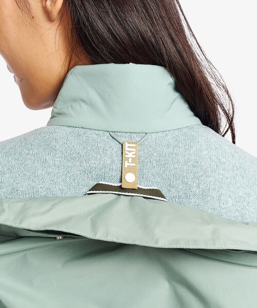 AIGLE(エーグル)の「GORE-TEX ゴアテックス 防風 防水 透湿 2レイヤー アジャスタブルウエストフーデッドジャケット T-KIT フード着脱可(マウンテンパーカー・レディース・ブラック/セージグリーン/ホワイト・38/36/42/40)」の9枚目の写真