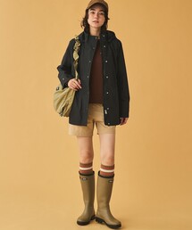 AIGLE（エーグル）の「GORE-TEX ゴアテックス 防風 防水 透湿 2レイヤー アジャスタブルウエストフーデッドジャケット T-KIT フード着脱可（マウンテンパーカー）」