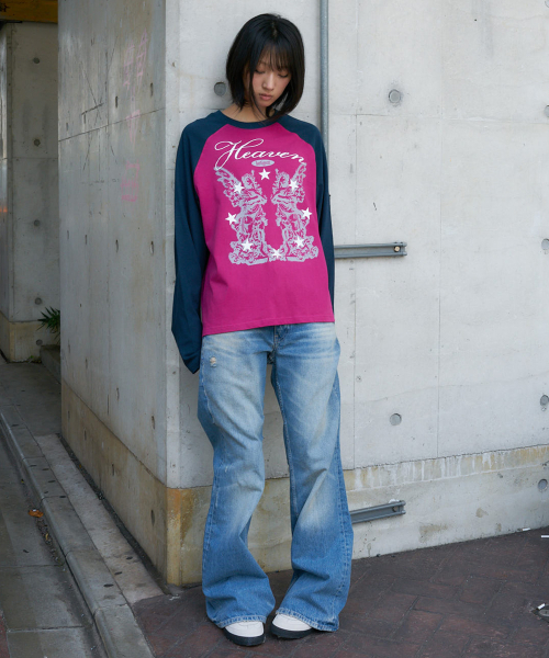 LARTIGENT（ラーティゼン）の「L27 HEAVEN RAGLAN T-SHIRT(NAVY)（Tシャツ/カットソー・レディース・その他・FREE）」の2枚目の写真