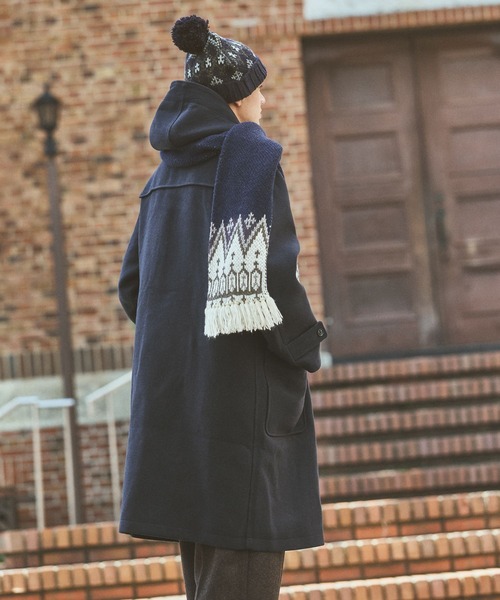 niko and...(ニコアンド)の「【ANDSEWN (アンドソーン)】二重織りダッフルコート(ダッフルコート・メンズ・ネイビー/アイボリー・LARGE/MEDIUM)」の11枚目の写真