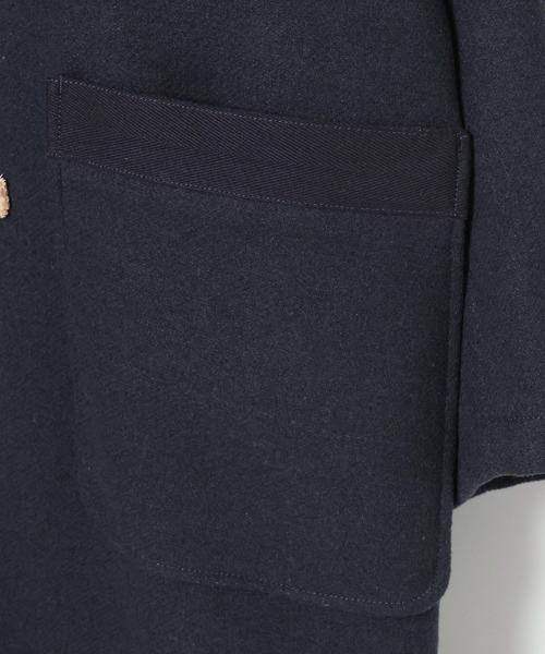 niko and...(ニコアンド)の「【ANDSEWN (アンドソーン)】二重織りダッフルコート(ダッフルコート・メンズ・ネイビー/アイボリー・LARGE/MEDIUM)」の20枚目の写真