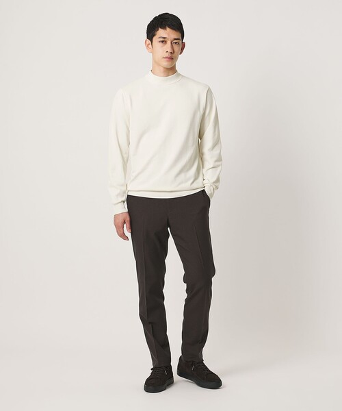 UNITED ARROWS(ユナイテッドアローズ)の「モックネック ニット UA COZY ウォッシャブル(ニット/セーター・メンズ・ライトグレー/ロイヤルブルー/ブラック/オフホワイト・L/XL/XXL/S/M)」の11枚目の写真