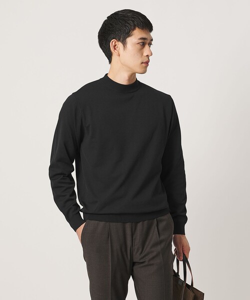 UNITED ARROWS(ユナイテッドアローズ)の「モックネック ニット UA COZY ウォッシャブル(ニット/セーター・メンズ・ライトグレー/ロイヤルブルー/ブラック/オフホワイト・L/XL/XXL/S/M)」の13枚目の写真