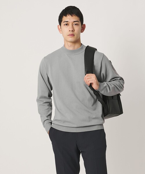UNITED ARROWS(ユナイテッドアローズ)の「モックネック ニット UA COZY ウォッシャブル(ニット/セーター・メンズ・ライトグレー/ロイヤルブルー/ブラック/オフホワイト・L/XL/XXL/S/M)」の17枚目の写真