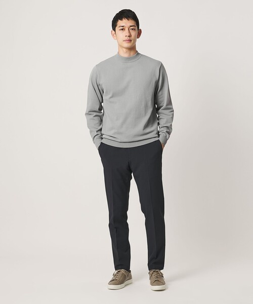 UNITED ARROWS(ユナイテッドアローズ)の「モックネック ニット UA COZY ウォッシャブル(ニット/セーター・メンズ・ライトグレー/ロイヤルブルー/ブラック/オフホワイト・L/XL/XXL/S/M)」の18枚目の写真