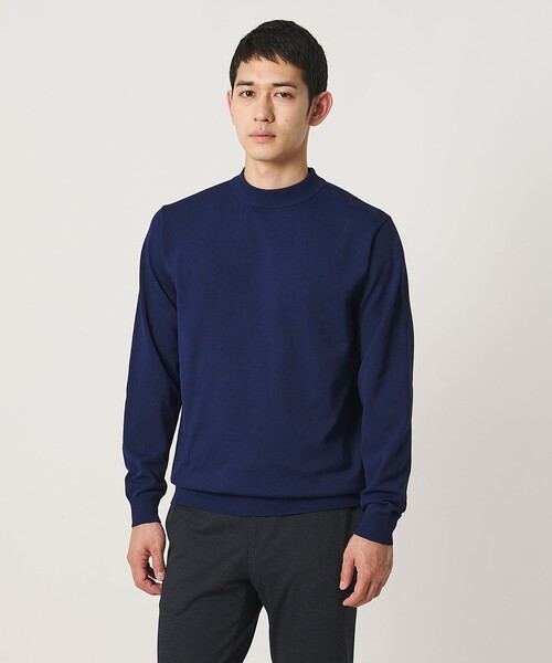UNITED ARROWS(ユナイテッドアローズ)の「モックネック ニット UA COZY ウォッシャブル(ニット/セーター・メンズ・ライトグレー/ロイヤルブルー/ブラック/オフホワイト・L/XL/XXL/S/M)」の20枚目の写真