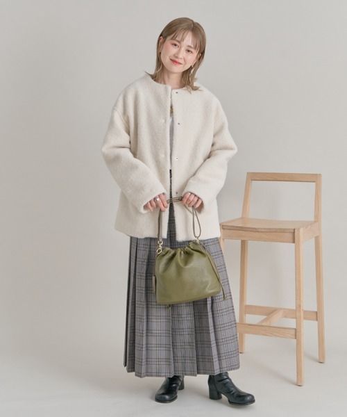 AMERICAN HOLIC(アメリカンホリック)の「チェックプリーツスカート(スカート・レディース・グレー/ブラウン・L/M)」の11枚目の写真