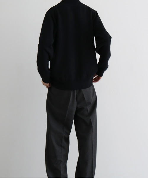 KAIKO(カイコー)の「【Pre order】KAIKO Antistasic polo cardigan(カーディガン/ボレロ・メンズ・ブラック/ライトグレー/ライトパープル/ライトブルー・2/1)」の7枚目の写真