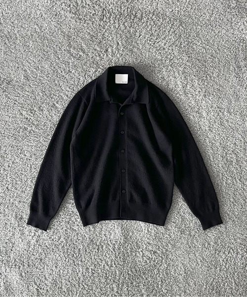 KAIKO(カイコー)の「【Pre order】KAIKO Antistasic polo cardigan(カーディガン/ボレロ・メンズ・ブラック/ライトグレー/ライトパープル/ライトブルー・2/1)」の11枚目の写真