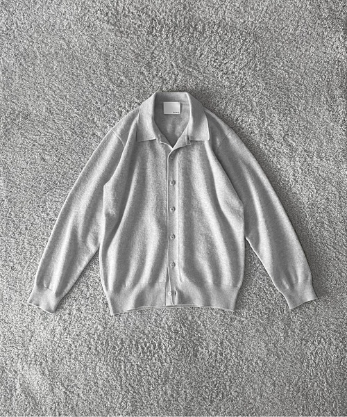 KAIKO(カイコー)の「【Pre order】KAIKO Antistasic polo cardigan(カーディガン/ボレロ・メンズ・ブラック/ライトグレー/ライトパープル/ライトブルー・2/1)」の16枚目の写真