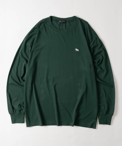 POLOCHAMPS(ポロチャンプス)の「【7】〔POLOCHAMPS/ポロチャンプス〕天竺 ワンポイントロゴ ロングスリーブTシャツ(Tシャツ/カットソー・メンズ・ブラック/杢グレー/ホワイト/ダークグリーン/チャコールグレー/ネイビー・X-LARGE/LARGE/MEDIUM)」の21枚目の写真