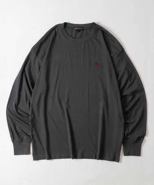 POLOCHAMPS(ポロチャンプス)の「【7】〔POLOCHAMPS/ポロチャンプス〕天竺 ワンポイントロゴ ロングスリーブTシャツ(Tシャツ/カットソー・メンズ・ブラック/杢グレー/ホワイト/ダークグリーン/チャコールグレー/ネイビー・X-LARGE/LARGE/MEDIUM)」の17枚目の写真
