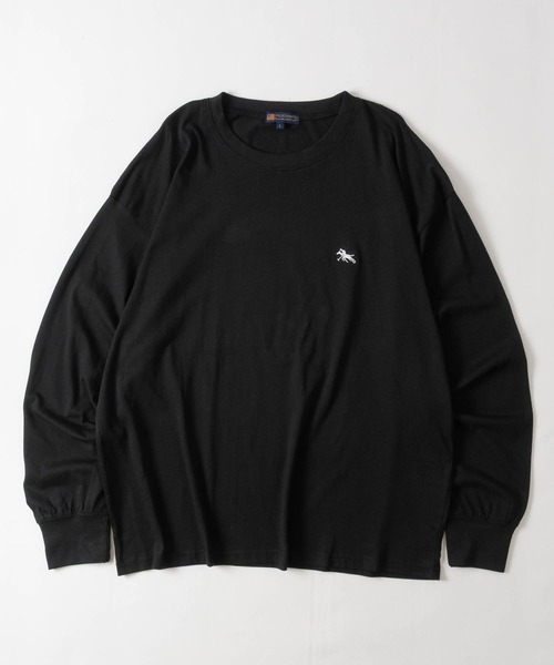 POLOCHAMPS(ポロチャンプス)の「【7】〔POLOCHAMPS/ポロチャンプス〕天竺 ワンポイントロゴ ロングスリーブTシャツ(Tシャツ/カットソー・メンズ・ブラック/杢グレー/ホワイト/ダークグリーン/チャコールグレー/ネイビー・X-LARGE/LARGE/MEDIUM)」の15枚目の写真