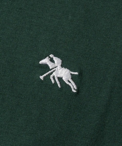 POLOCHAMPS(ポロチャンプス)の「【7】〔POLOCHAMPS/ポロチャンプス〕天竺 ワンポイントロゴ ロングスリーブTシャツ(Tシャツ/カットソー・メンズ・ブラック/杢グレー/ホワイト/ダークグリーン/チャコールグレー/ネイビー・X-LARGE/LARGE/MEDIUM)」の9枚目の写真