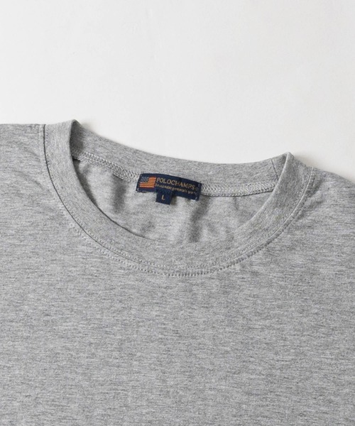 POLOCHAMPS(ポロチャンプス)の「【7】〔POLOCHAMPS/ポロチャンプス〕天竺 ワンポイントロゴ ロングスリーブTシャツ(Tシャツ/カットソー・メンズ・ブラック/杢グレー/ホワイト/ダークグリーン/チャコールグレー/ネイビー・X-LARGE/LARGE/MEDIUM)」の7枚目の写真