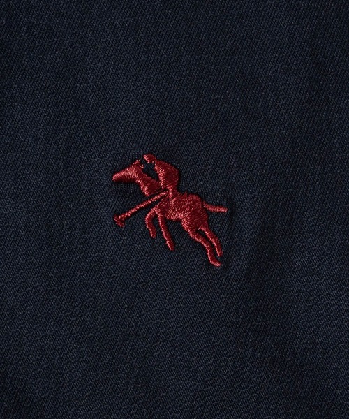 POLOCHAMPS(ポロチャンプス)の「【7】〔POLOCHAMPS/ポロチャンプス〕天竺 ワンポイントロゴ ロングスリーブTシャツ(Tシャツ/カットソー・メンズ・ブラック/杢グレー/ホワイト/ダークグリーン/チャコールグレー/ネイビー・X-LARGE/LARGE/MEDIUM)」の10枚目の写真