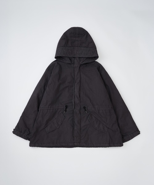 ADAM PATEK（アダムパテック）の「【ADAMPATEK/アダムパテック】 dyed still astex mods mid coat 製品染めモッズコート（モッズコート・レディース・ブラック/カーキ・1）」の6枚目の写真