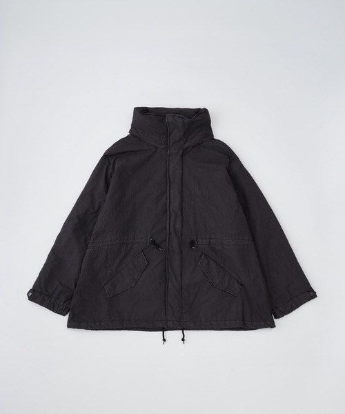 ADAM PATEK（アダムパテック）の「【ADAMPATEK/アダムパテック】 dyed still astex mods mid coat 製品染めモッズコート（モッズコート・レディース・ブラック/カーキ・1）」の7枚目の写真