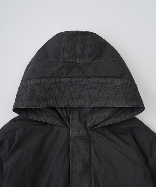 ADAM PATEK（アダムパテック）の「【ADAMPATEK/アダムパテック】 dyed still astex mods mid coat 製品染めモッズコート（モッズコート・レディース・ブラック/カーキ・1）」の12枚目の写真