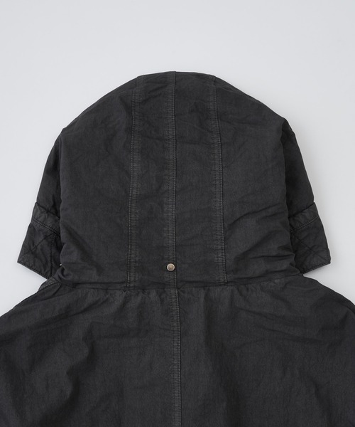 ADAM PATEK（アダムパテック）の「【ADAMPATEK/アダムパテック】 dyed still astex mods mid coat 製品染めモッズコート（モッズコート・レディース・ブラック/カーキ・1）」の13枚目の写真