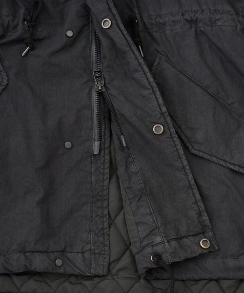 ADAM PATEK（アダムパテック）の「【ADAMPATEK/アダムパテック】 dyed still astex mods mid coat 製品染めモッズコート（モッズコート・レディース・ブラック/カーキ・1）」の18枚目の写真