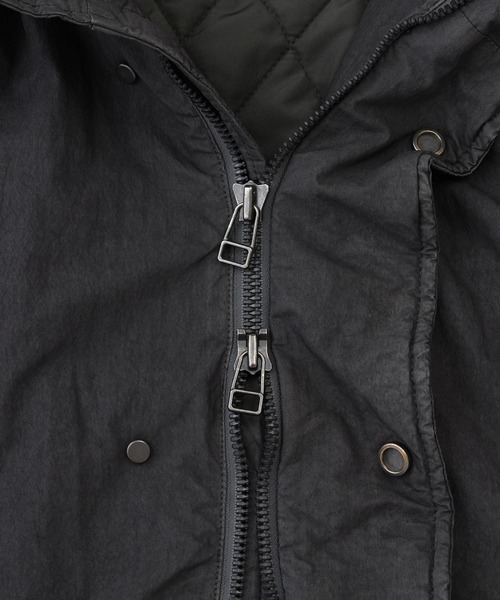 ADAM PATEK（アダムパテック）の「【ADAMPATEK/アダムパテック】 dyed still astex mods mid coat 製品染めモッズコート（モッズコート・レディース・ブラック/カーキ・1）」の19枚目の写真