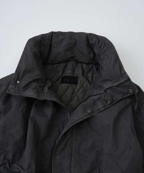 ADAM PATEK（アダムパテック）の「【ADAMPATEK/アダムパテック】 dyed still astex mods mid coat 製品染めモッズコート（モッズコート・レディース・ブラック/カーキ・1）」の20枚目の写真