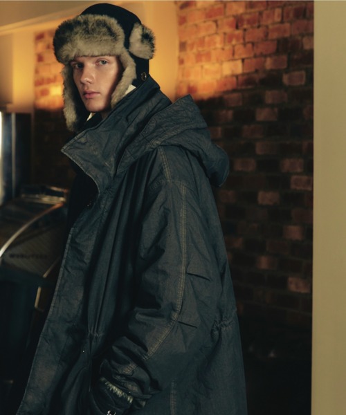 ADAM PATEK（アダムパテック）の「【ADAMPATEK/アダムパテック】 dyed still astex mods mid coat 製品染めモッズコート（モッズコート・レディース・ブラック/カーキ・1）」の5枚目の写真