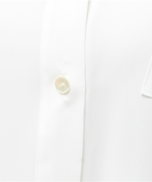 FIGARO Paris(フィガロパリ)の「パウダーツイルポケットツキシャツ◆(シャツ/ブラウス・レディース・ホワイト/ネイビー・36/38)」の10枚目の写真