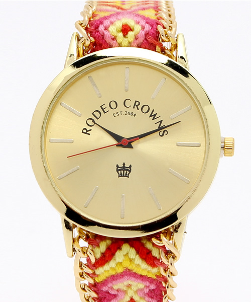 RODEO CROWNS WIDE BOWL（ロデオクラウンズワイドボウル）の「ミサンガ ウォッチ（アナログ腕時計・レディース・ピンク系その他/ホワイト系その他/ミント・FREE）」の3枚目の写真