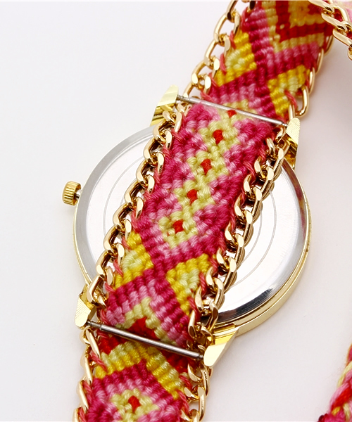 RODEO CROWNS WIDE BOWL（ロデオクラウンズワイドボウル）の「ミサンガ ウォッチ（アナログ腕時計・レディース・ピンク系その他/ホワイト系その他/ミント・FREE）」の6枚目の写真