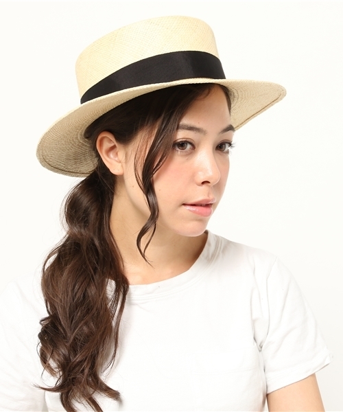STUDIOUS(ステュディオス)の「【VINCA TOKYO】Panama Boater(ハット・レディース・アイボリー・FREE)」の1枚目の写真