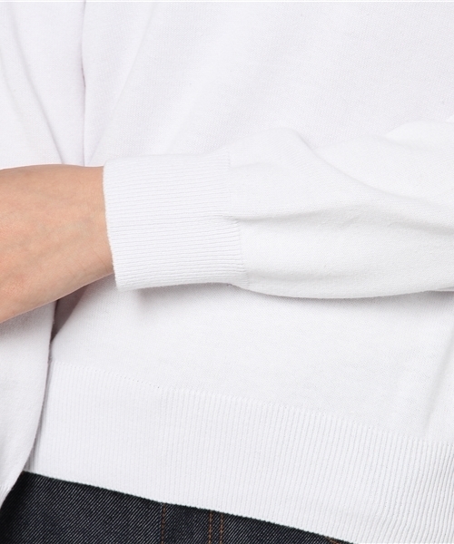 RODEO CROWNS WIDE BOWL（ロデオクラウンズワイドボウル）の「フラワー ニット トップス（ニット/セーター・レディース・トップグレー/オフホワイト/カモフラージュ/ネイビー・SMALL/MEDIUM）」の9枚目の写真