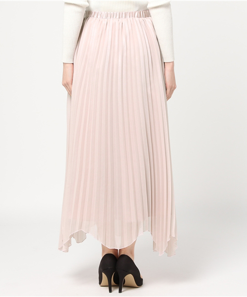 MERCURYDUO（マーキュリーデュオ）の「シャイニーアコーディオンプリーツスカート（スカート・レディース・オフホワイト/ベビーピンク/キャメル・FREE）」の6枚目の写真