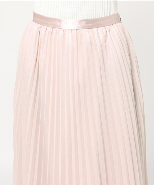 MERCURYDUO（マーキュリーデュオ）の「シャイニーアコーディオンプリーツスカート（スカート・レディース・オフホワイト/ベビーピンク/キャメル・FREE）」の7枚目の写真