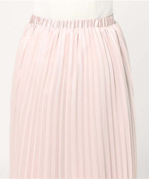 MERCURYDUO（マーキュリーデュオ）の「シャイニーアコーディオンプリーツスカート（スカート・レディース・オフホワイト/ベビーピンク/キャメル・FREE）」の8枚目の写真