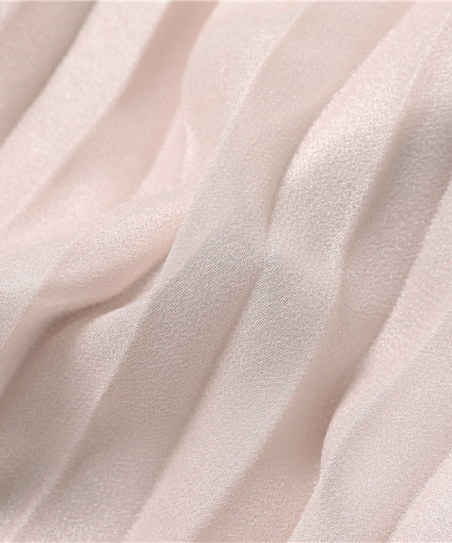 MERCURYDUO（マーキュリーデュオ）の「シャイニーアコーディオンプリーツスカート（スカート・レディース・オフホワイト/ベビーピンク/キャメル・FREE）」の11枚目の写真