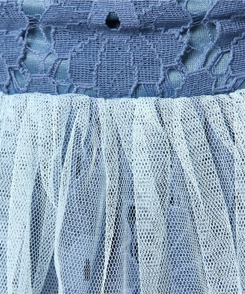 merlot plus（メルロープリュス）の「刺繍レース×チュールスカート9198（スカート・レディース・ブラック/ブルー/ピンク/ベージュ・FREE）」の15枚目の写真