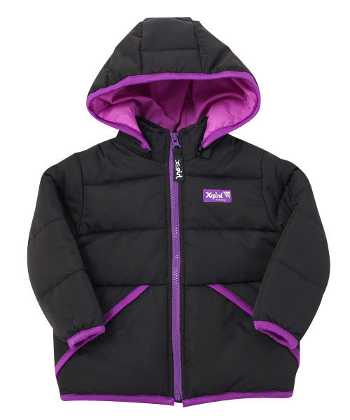 X-girl Stages（エックスガールステージス）の「PUFF JUMPER (12M～3T)（ダウンジャケット/コート・キッズ・ブラック/ネイビー/ピンク・12M/2T/3T）」の2枚目の写真