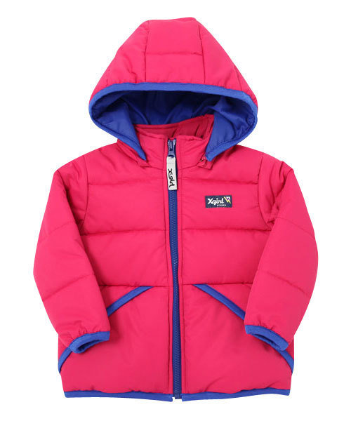 X-girl Stages（エックスガールステージス）の「PUFF JUMPER (12M～3T)（ダウンジャケット/コート・キッズ・ブラック/ネイビー/ピンク・12M/2T/3T）」の4枚目の写真