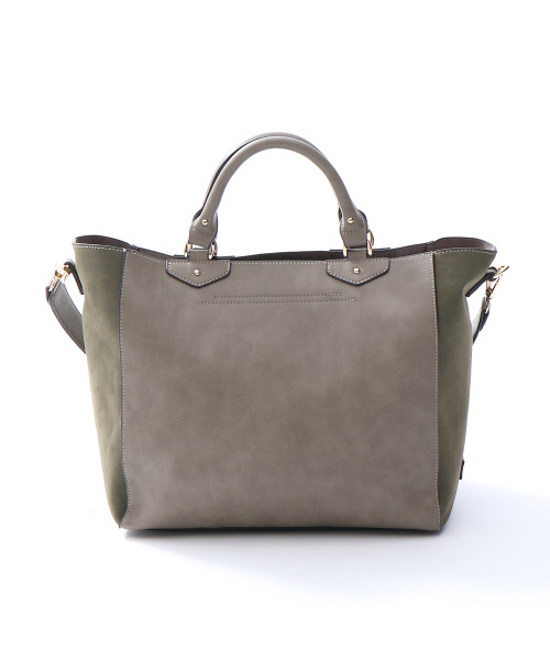 LOWELL things（ロウェル　シングス）の「【店頭人気】フロントファスナートート（トートバッグ・レディース・ベージュ/ネイビー/カーキ・FREE）」の11枚目の写真