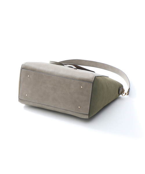 LOWELL things（ロウェル　シングス）の「【店頭人気】フロントファスナートート（トートバッグ・レディース・ベージュ/ネイビー/カーキ・FREE）」の10枚目の写真