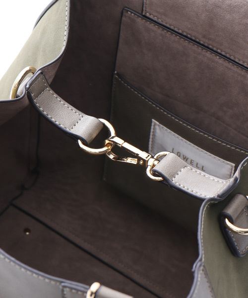 LOWELL things（ロウェル　シングス）の「【店頭人気】フロントファスナートート（トートバッグ・レディース・ベージュ/ネイビー/カーキ・FREE）」の5枚目の写真